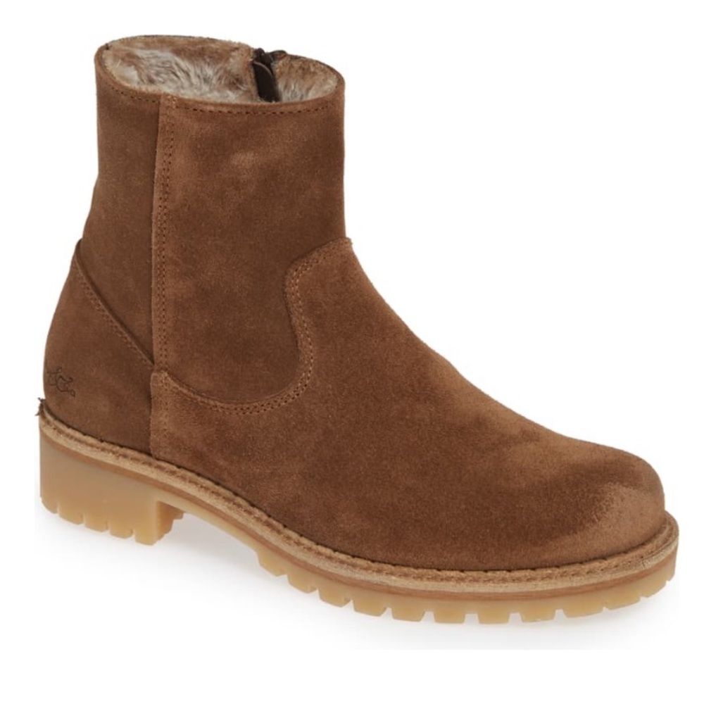 Faux Fur Lined Suede Boot